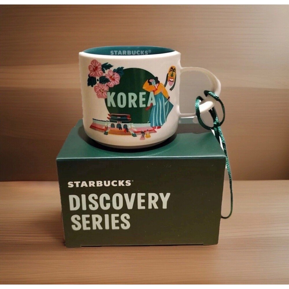 Starbucks Discovery Series 2 oz. KOREA Mini Mug Ornament Espresso Cup Demi *NEW*